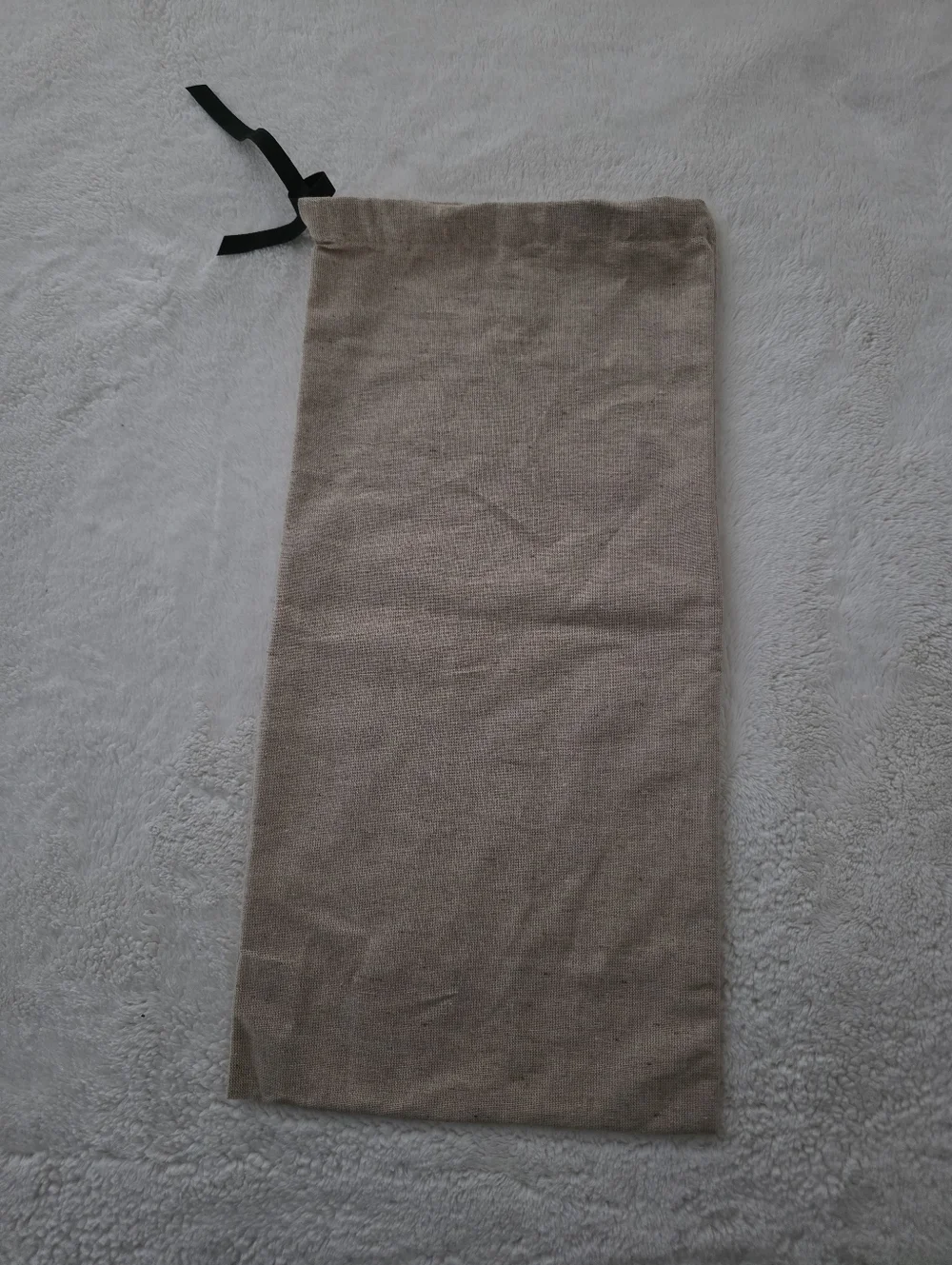 Gucci Beige Dust Bag with Black Drawstring – Vintage Logo Storage Pouch